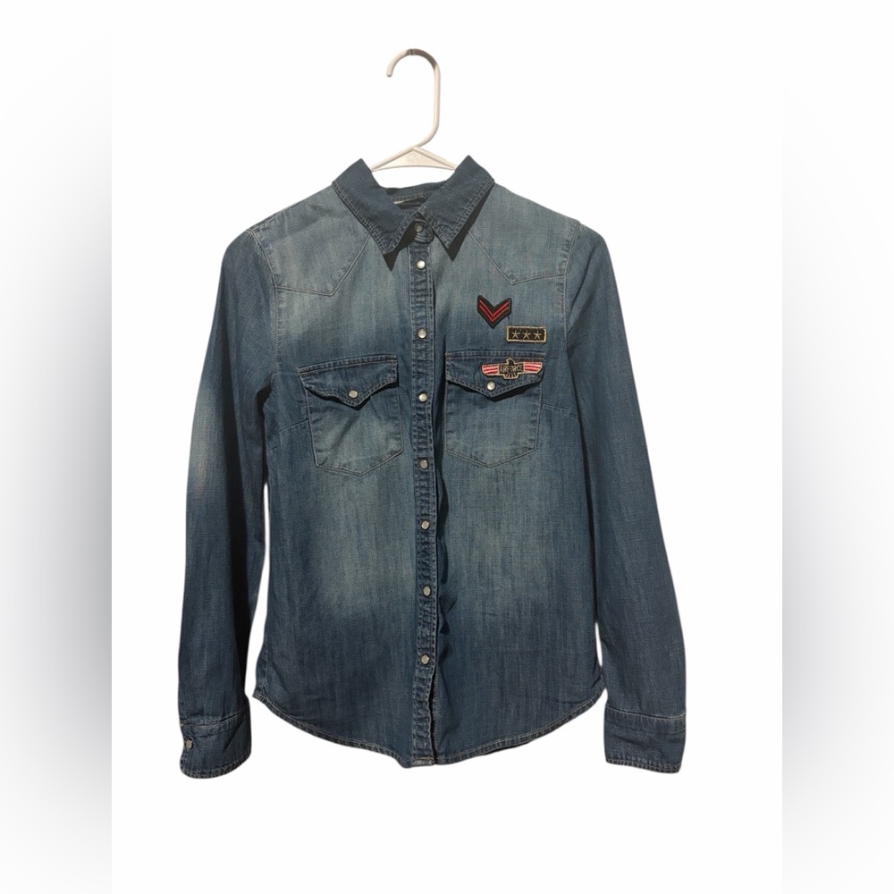 Mango Jeans Denim Button Up Size XXS